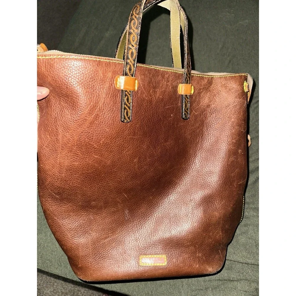 Consuela Sling Magdalena Pebbled Leather Large Sz Purse Straps Like Green